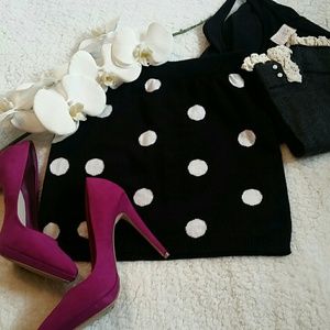 Poka dot skirt